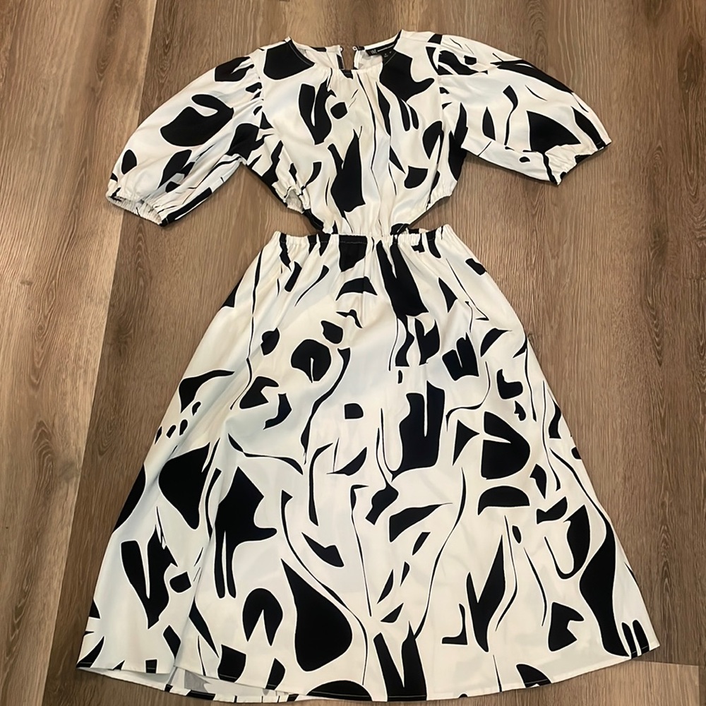 Midi dress by INC cut out wore once